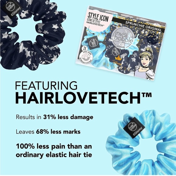 NIB Disney Princess Cinderella Invisibobble set - Picture 3 of 3